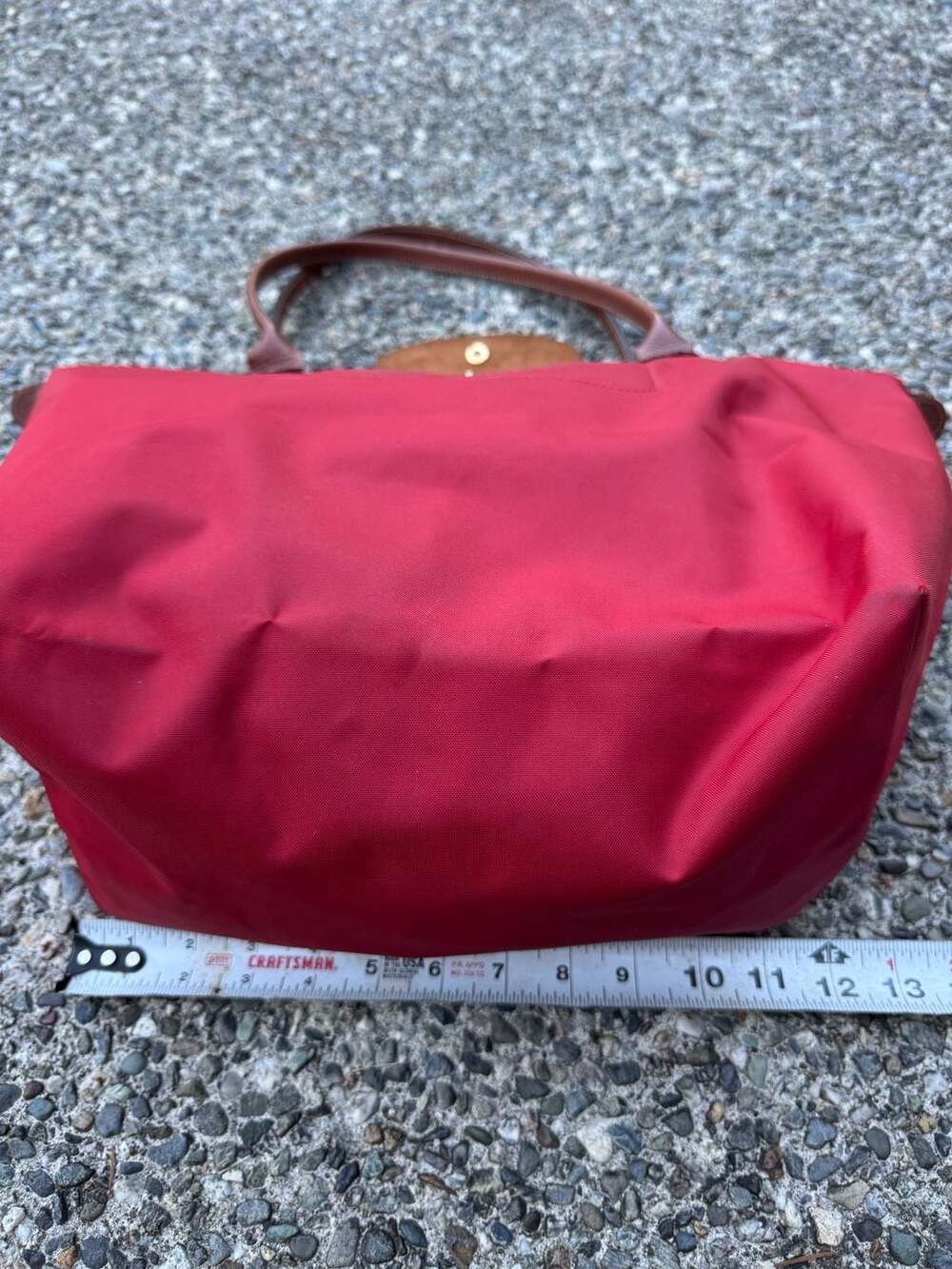 Longchamp Le Pliage Nylon Tote Bag in Red - Picture 6 of 12